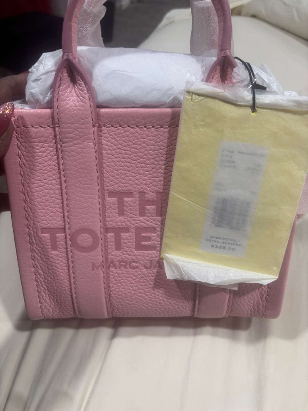 Marc Jacobs Mini Tote in Soft Pink Leather - Picture 5 of 10